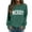 Green, variant on Merry Sweatshirts for Women 2025 Long Sleeve Crewneck Xmas Holiday Merry Christmas Graphic Sweatshirt Pullover Tops