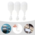 thumbnail image 3 of MERRYHAPY 3Set White Plastic Floating Ball Valves for Chemical Industry Tools 13x4cm, 3 of 8