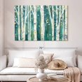 thumbnail image 2 of Elephant Stock Birches In Spring Iii Wall Art - Horizontal Canvas Wall Art - Living Room Wall Decor - Nature Canvas - Teal And Orange Decor By Julia Purinton - 51" x 34", 2 of 8