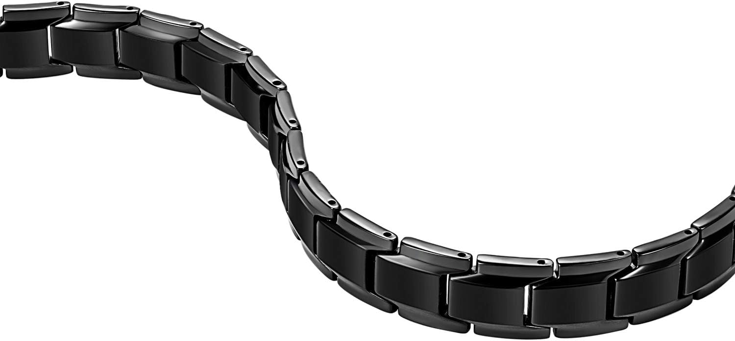 3X Black Magnetic Bracelets for Men, Set of 2