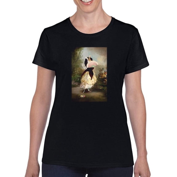 Pastell Modesty T-Shirt Womens -Charlotte Bird Designs, Female Regular Fit