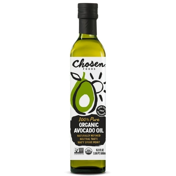 Chosen Foods 100% Pure Organic Avocado Oil 16.9 fl Oz - 2 Pack