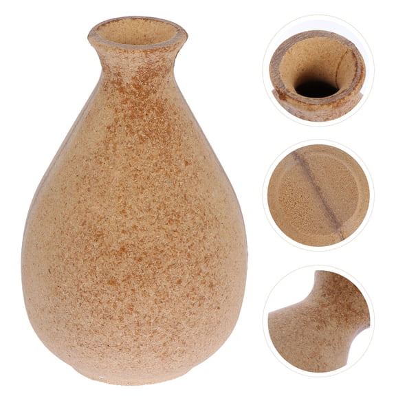 Raindrops 1Pc Wooden Flower Vase Indoor Decorative Vase Home Flower Arrangement Container