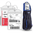 Extra Large Waterproof Travel Tag Set Travel Golf Luggage Tags Golf Bag