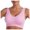 Pink, variant on Gubotare Womens Sports Bras High Support Sport Bras for Women High Support Plus Size Yoga Bra Wirefree Push up Comfortable Breathable Sport Bras (Grey,L)