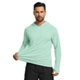 thumbnail image 4 of COOFANDY Mens Hoodies Summer Long Sleeve Rash Guard Shirts Lightweight Sun Protection Shirts for Fishing, 4 of 5