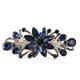 thumbnail image 1 of Horquilla para el pelo con diseño de joyería de lujo BEMS-Flower con diamantes de imitación (azul oscuro), 1 of 1