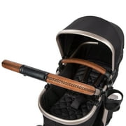 Monbebe Infant & Toddler 6-in-1 Modular Travel System, Black & Gold