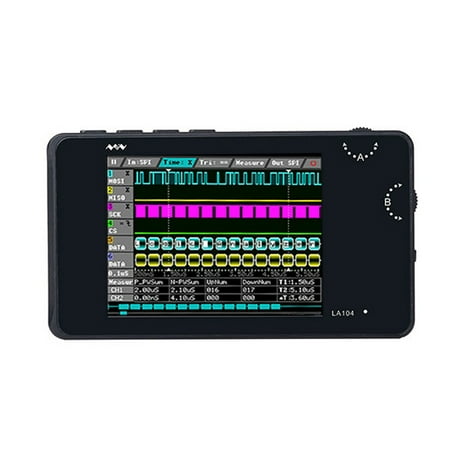 Portable Digital Logic Analyzer LA104 USB Mini 4 Channels 100MHz Max Sampling Rate Built in 8MB Flash Storage 2.8 Inch (Best Cheap Logic Analyzer)