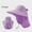 Purple, variant on Womens Mens Sun Hat Rollable UPF 50+ Wide Brim Gardening Hat with Neck Flap