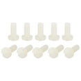 thumbnail image 1 of Unique Bargains Vis de Machine en Nylon, M5x12mm Attaches de Tête de Poêle Fendues, Blanc Lot de 50, 1 of 4