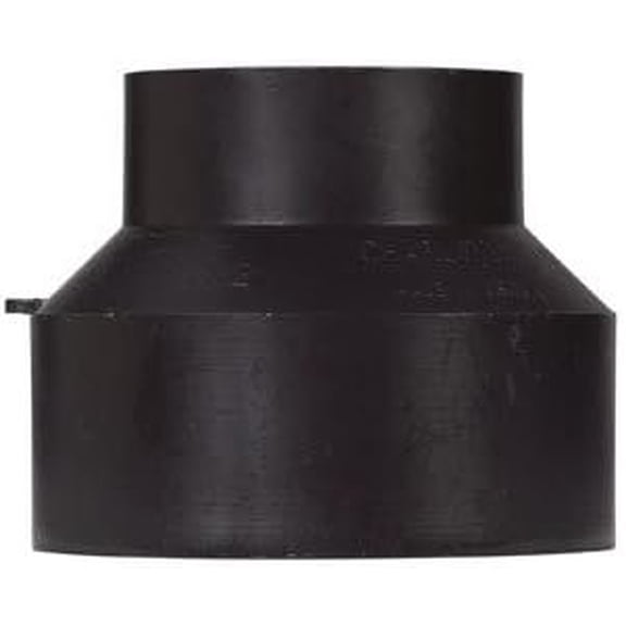 Charlotte Pipe Schedule 40 3 in. Hub x 4 in. Dia. Hub ABS Coupling