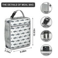 thumbnail image 3 of Ocean-Themed Shark Lunch Bag: Insulated Reusable Lunch Box for Teenagers, Adults,Leakproof Compact Cooler Tote with Interior/Exterior Pockets for School, Office, 3 of 6