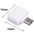 thumbnail image 4 of Adaptador de cable micro USB Convertidor USB 2.0 a USB OTG para mouse (Blanco 1pc), 4 of 7
