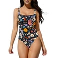 thumbnail image 3 of Mceream Women's Color Broadband Camisole Bikini Swimsuit Multicolor M, 3 of 9