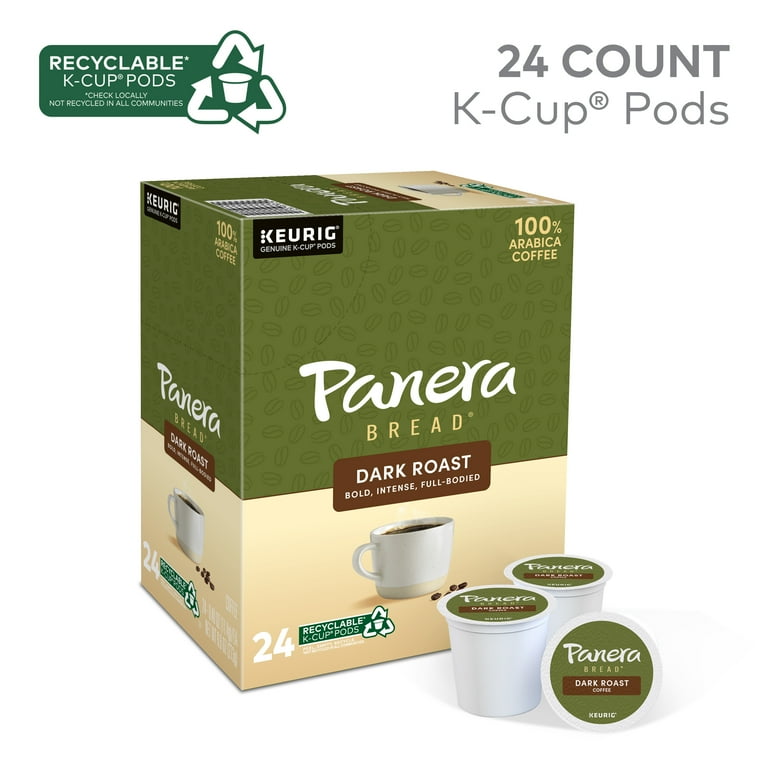 Panera Bread Dark Roast Coffee, Keurig Single Serve K-Cup Pods, 24