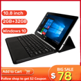 thumbnail image 2 of Venta caliente 2024 10,8 PULGADAS 64 bits 2 GB RAM + 32 GB ROM M06 Windows 10 Cámaras Quad Core Bluetooth compatible Micro USB, 2 of 5