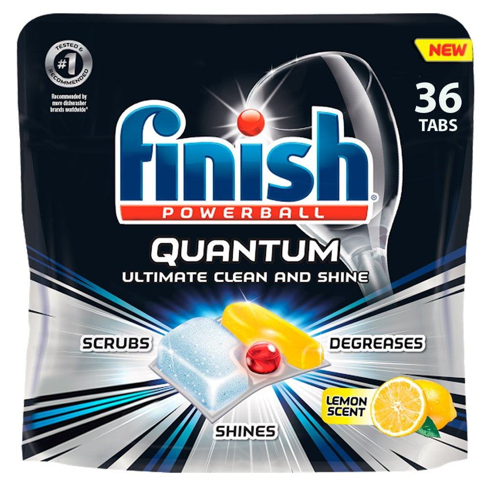 Quantum 36ct Dishwasher Detergent Powerball Ultimate Clean