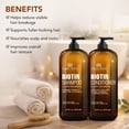 thumbnail image 2 of Botanic Hearth Biotin Shampoo and Conditioner Set with Ginger Oil and Keratin, Sulfate-Free Hair Care for Men and Women, 16 fl oz Each, 2 of 10