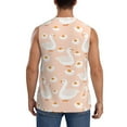 thumbnail image 4 of Bixox Men's Geese and Flower Printed Shirt Sleeveless Fitness Tank Top-3X-Large, 4 of 7