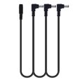 thumbnail image 1 of Pigtone Cable de cadena tipo margarita de 1 a 3 vías Adaptador de cable divisor de fuente de alimentación Pedal de efecto de guitarra Cable de alimentación negro, 1 of 5