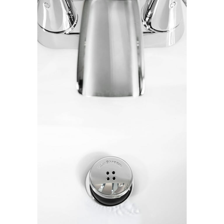 SinkShroom Revolutionary Bathroom Sink Drain Protector Hair Catcher,  Strainer, Snare, Sinkshroom Chrome Edition, 1 -1.4