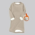 thumbnail image 1 of Wzzjkit Chemises à Manches Longues pour Femmes Robe d'Hiver à Manches Longues Épaisse et Chaude, 1 of 1