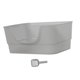thumbnail image 3 of Caja de arena abierta para todo tipo de arena para gatos Inodoro para gatos a prueba de salpicaduras Inodoro para gatos de lados altos Caja de arena Gris, 3 of 9