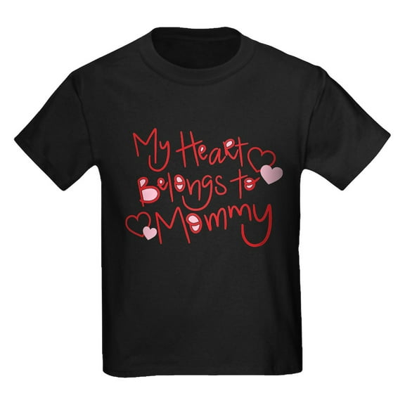 CafePress - My Heart Belongs To Mommy Kids Dark T Shirt - Dark T-Shirt Kids XS-XL