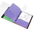 thumbnail image 7 of 1 Pcs Plastic Folders with Pocket,Plastic 3 Hole Punched Binder Folders with Business Card Holder,Colored Decorative File Folders for Documents, Filing Cabinet,Office, School, Home,(Z7_Blue), 7 of 7