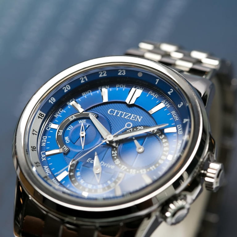 Citizen Men's Eco-Drive Calendrier World Time Watch BU2021-51L