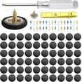 thumbnail image 1 of Yazoeia 60 PCS Car Roof Headliner Repair Kit, Vehicle Roof Snap Rivets Retainer with Installation Tool, Auto Interior Ceiling Cloth Fixing Repair Button, Suitable for Most Cars (Grid CJC912-114781, 1 of 6