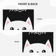 thumbnail image 4 of Rocae Cat Meow Printed Heat Resistant Place Mats,Classic Hemstitch Cloth Fabric Placemats Imitation Linen Place Mat Table Mats 18x12 inch, 4 of 9