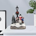 thumbnail image 4 of LOVIVER Christmas Scene Houses Figurines Lighted for Snowman, 4 of 8