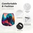thumbnail image 4 of Rateoe Colorful Surreal Landscape Printed 2 in 1 Women's Workout Shorts for Athletic Gym Running Shorts with Phone Pockets-Small, 4 of 7