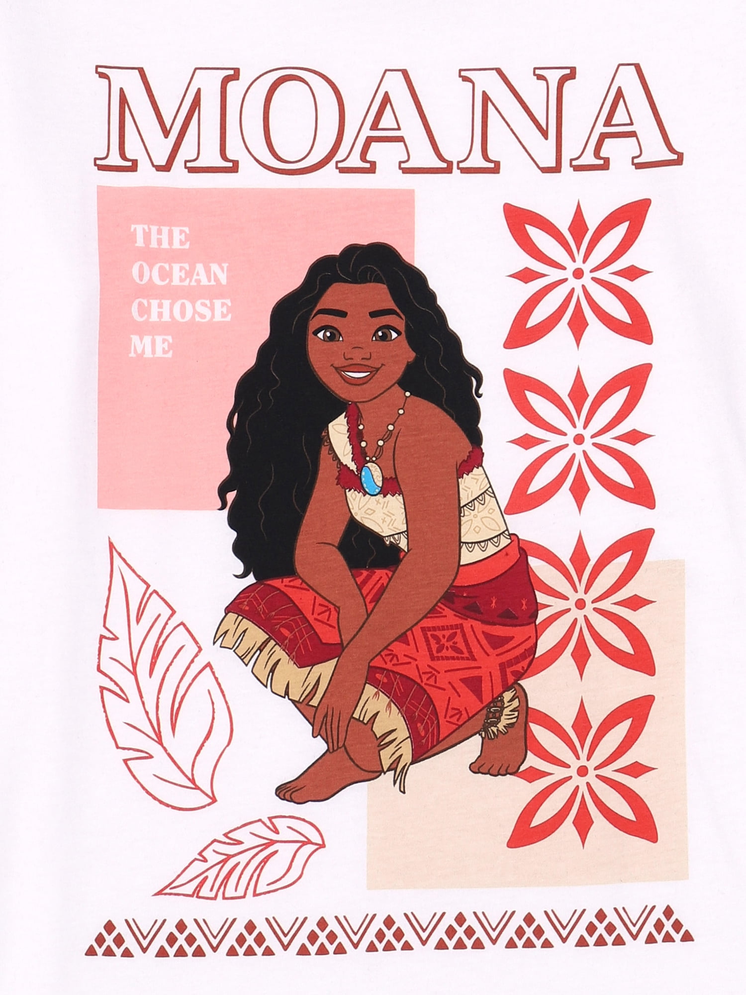 Moana Ocean Chose Me Girls Short Sleeve Graphic T-Shirt, Sizes 4-16
