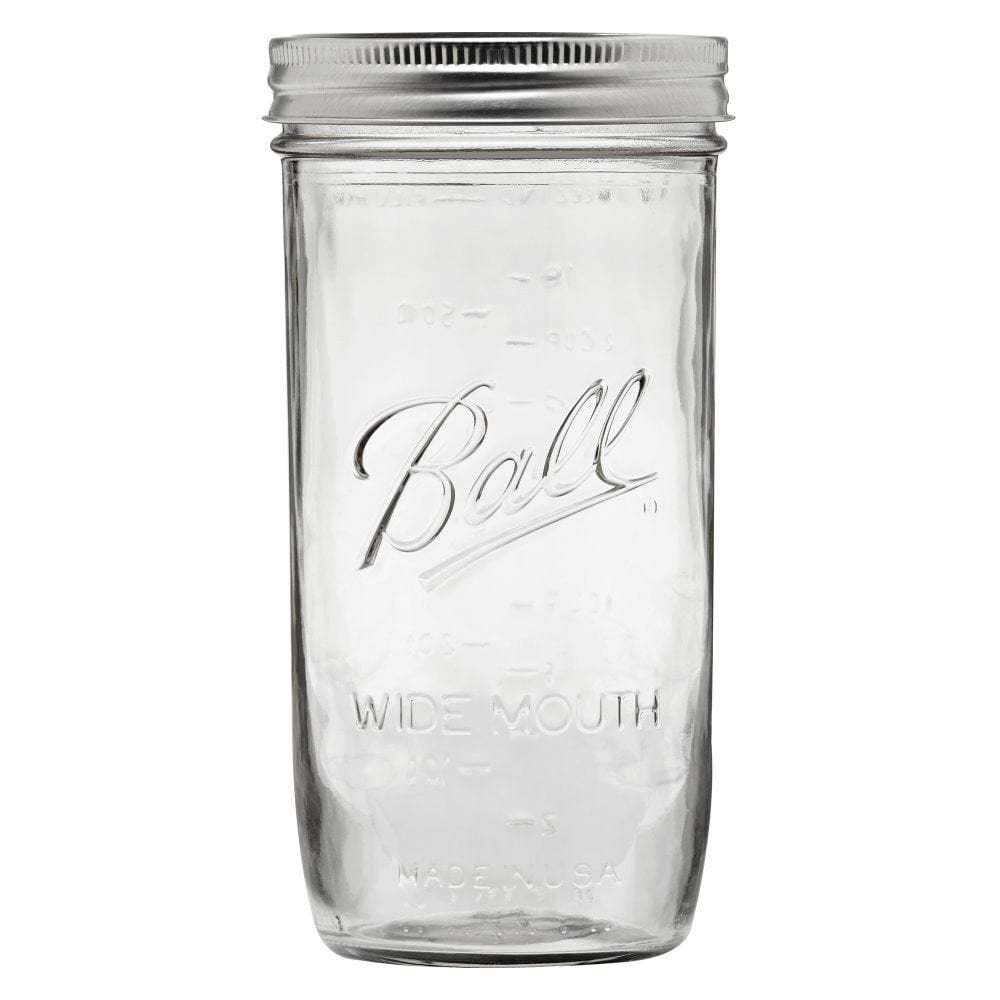 Ball Wide Mouth 1-1/2 Pint, 24 oz. Glass Mason Jars with lids and bands, 9 count - Pack of 2 (Total 18 Jars)