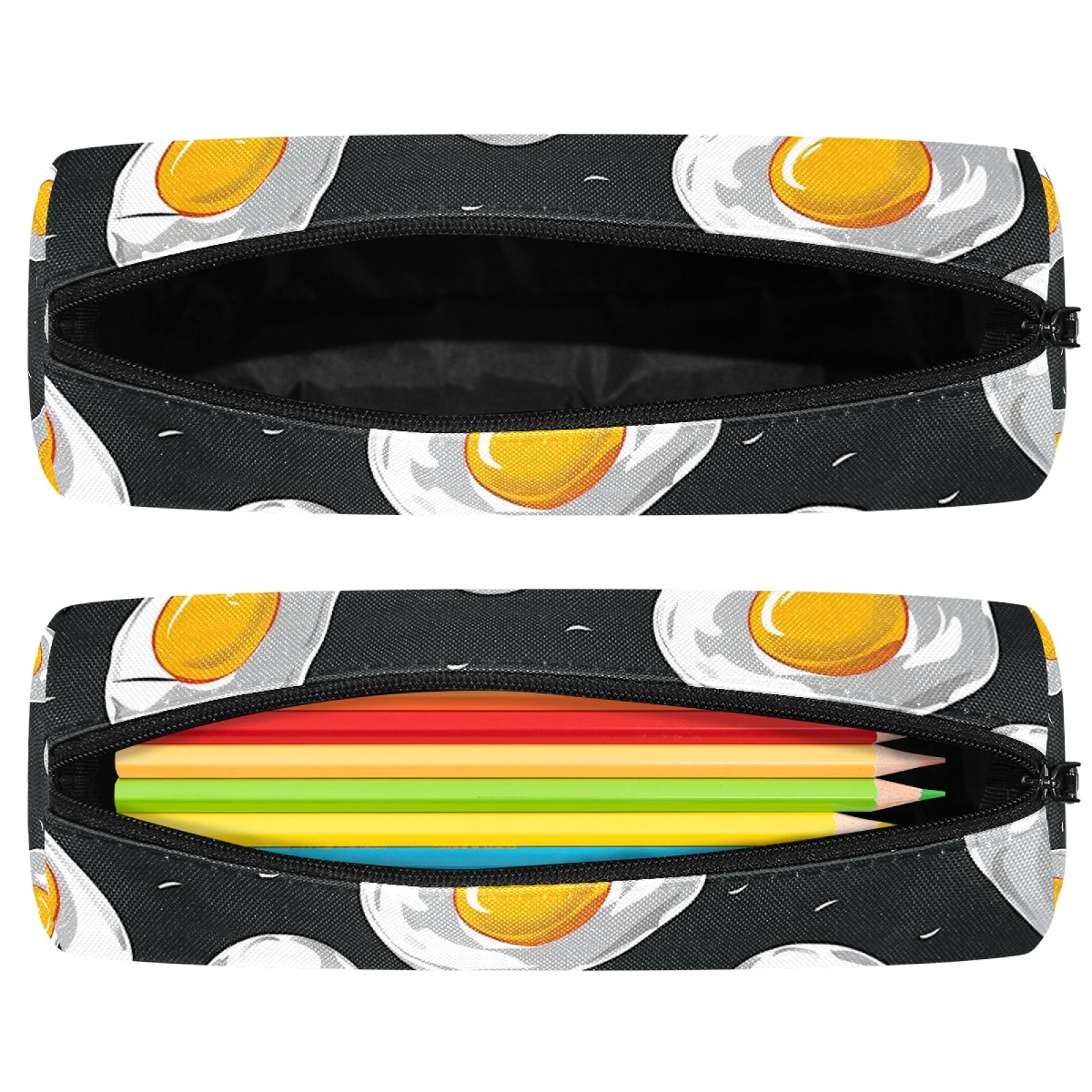 Pencil Case Aesthetic,Pencil Box,Small Pencil Pouchhh,Cartoon Fried Egg