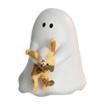 thumbnail image 2 of Cute Ghost Figurine with Bear, Non-Scary Halloween Decor, Kawaii White Statue for Desk Shelf Tiered Tray, Minimalist Home Accent for Kids Room Office Fall Autumn Decoration, 2 of 9