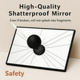 thumbnail image 6 of 2-Pack Black Bathroom Mirror for Over Sink, 22"x30" Rectangular Wall Mirrors with Rustproof Aluminum Alloy Frame, Modern Vanity Mirror, Hangs Horizontal or Vertical, 6 of 8