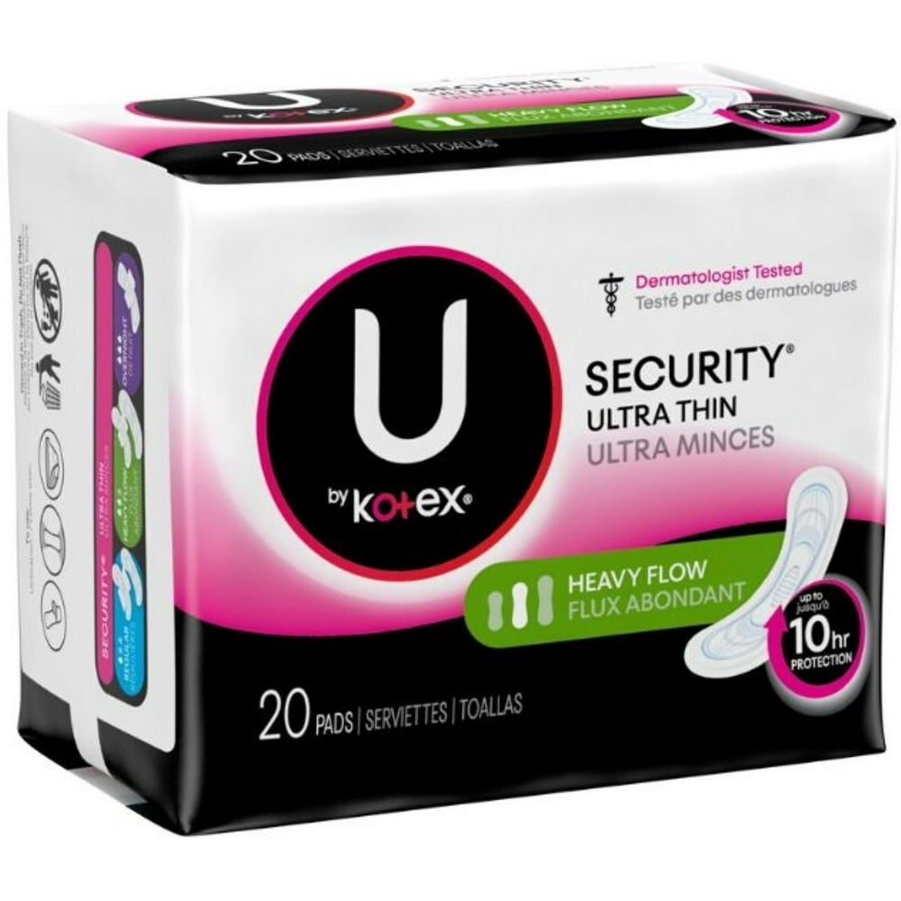 U by Kotex Pads, Long, 20 Ct, 2 Pack