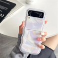 thumbnail image 2 of Cartoon Marble Wave Case for Samsung Galaxy Z Flip 5 4 3 Colorful Shockproof Ins Korea Cover for Samsung Z Flip5 flip4 Flip3, 2 of 5