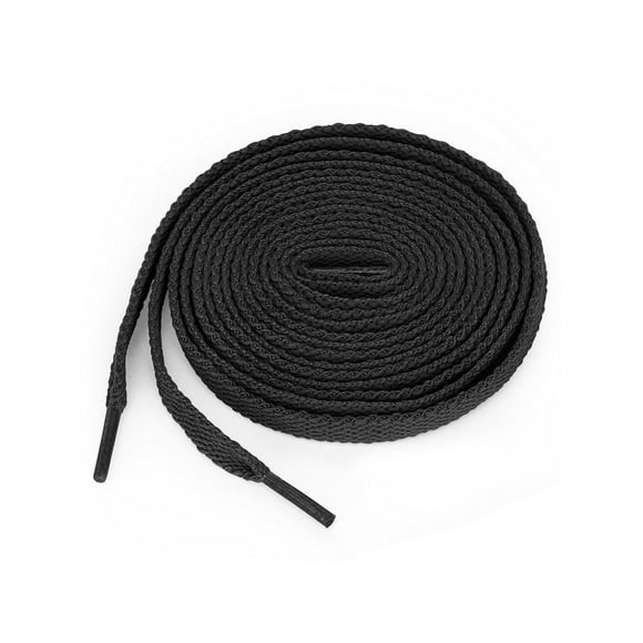 INSPIRE CHIC Unisex 5 Pairs High Durability Athletic Flat Shoelaces for Sneakers Black 120 cm/47.2"