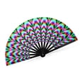 thumbnail image 1 of Abanico Plegable para Mujer Raves, Abanico Fluorescente Que Brilla para Fiesta, Club, GraduacióN, Discote, 1 of 6