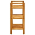 thumbnail image 2 of vidaXL Shoe Rack with 3 Shelves 50x27x60 cm Solid Oak Wood, 2 of 4