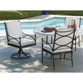 thumbnail image 3 of Tommy Pavlova 18"H Swivel Rocker Patio Dining Chair in Graphite/Plain Cushion, 3 of 4