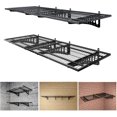 thumbnail image 5 of HAINAWANG Black Black Metal Floating Adjustable Wall System Shelf, 5 of 6