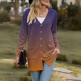 thumbnail image 5 of Delayuji Women’s Long Cardigan Gradient Color Lightweight Soft Knit Cardigan For Women Long Sleeve Open Front Tops With Pockets Spring Trendy, 5 of 6
