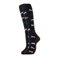 thumbnail image 2 of LSQii Socks for Women Men Casual Lightweight Soft Knit Mid-Calf Crew Sock Horse Print Breathable Cotton Leg Warmers Travel Athletic Work Everyday Wear Black, 2 of 5