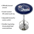 thumbnail image 2 of Winnipeg Jets Watermark Bar Table with Adjustable Footrest and Acrylic Top, 2 of 5